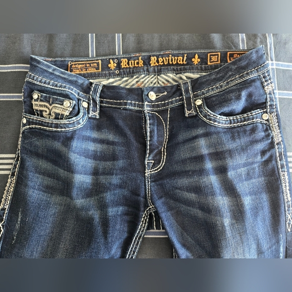 Rock and revival stretch bootcut bluejeans, Size 30 - Picture 1 of 4